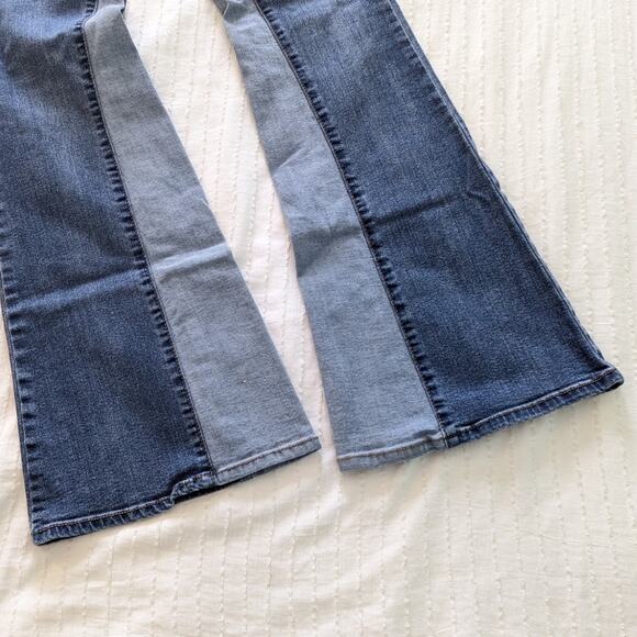 Versona Contrast Panel Flare Jeans size 8 - Picture 4 of 5